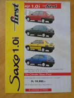 Citroen Saxo First folder, Ophalen of Verzenden, Nieuw, Citroën