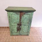 Vintage Verweerde Kast / Dressoir, Met plank(en), Gebruikt, 100 tot 150 cm, -