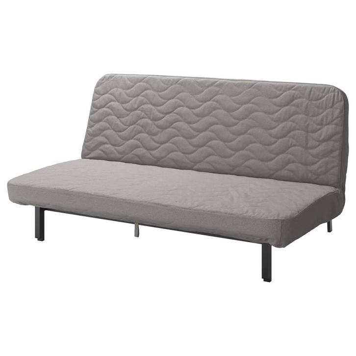 IKEA Nyhamn sofa bed, Huis en Inrichting, Slaapkamer | Slaapbanken, Zo goed als nieuw, 140 cm, 200 cm, Eenpersoons, Grijs, Ophalen