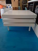 Salontafel met 2 lagen, Huis en Inrichting, Tafels | Salontafels, Gebruikt, 50 tot 100 cm, Vierkant, Minder dan 50 cm