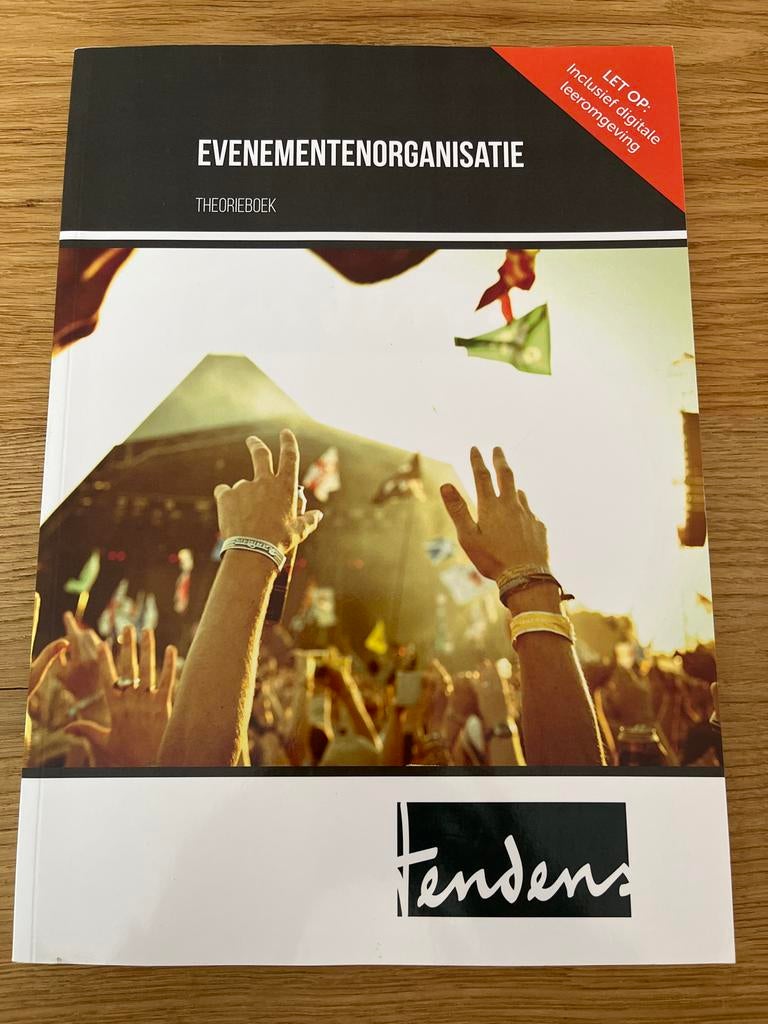 Evenementenorganisatie Theorieboek, Boeken, Ophalen of Verzenden, Nieuw, MBO