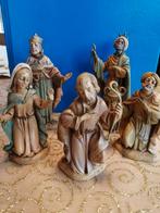 Oudere kerststal figuurtjes deposë italy 5delig, Diversen, Kerst, Verzenden, Gebruikt