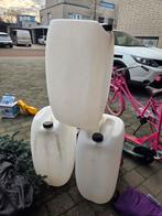 3x 60 liter jerrycan gebruikt voor schoon water, Minder dan 75 liter, Ophalen of Verzenden, Zo goed als nieuw