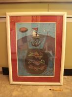 César Manrique Litho schilderij poster Pesca, Ophalen