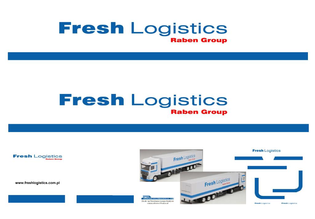 Vrachtauto decal 1:50 Fresh logistics ( Raben Group ), Ophalen of Verzenden, Nieuw, Bus of Vrachtwagen, Overige merken