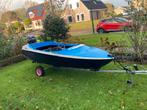 Boot met 8 pk motor, Watersport en Boten, Bootonderdelen, Ophalen, Gebruikt, Overige typen, Motorboot