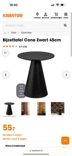 bijzettafel te koop, Huis en Inrichting, Tafels | Bijzettafels, Minder dan 55 cm, Rond, Zo goed als nieuw, Hout
