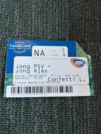 Jong PSV - Jong Ajax ticket bekerfinale beloften 2003, Ophalen of Verzenden
