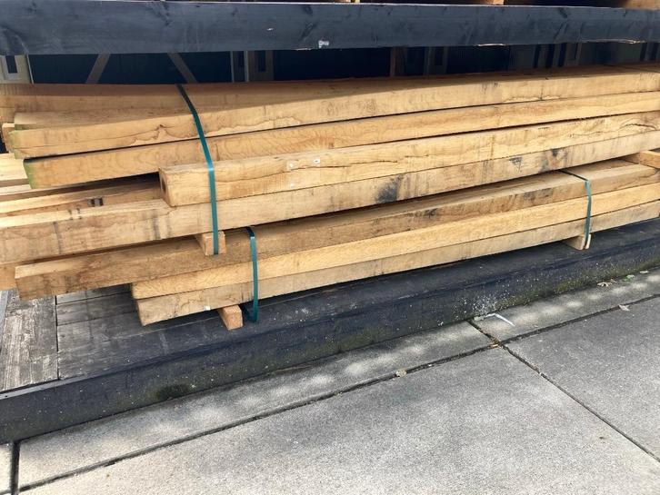 diverse eiken palen/ balken/planken rest partij fijn bezaagd, Doe-het-zelf en Verbouw, Hout en Planken, Nieuw, Balk, Eiken, Ophalen