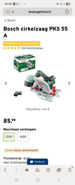 Bosch PKS 55 A Cirkelzaag, Doe-het-zelf en Verbouw, Gereedschap | Zaagmachines, Cirkelzaag, Nieuw, Ophalen of Verzenden, 30 tot 70 mm