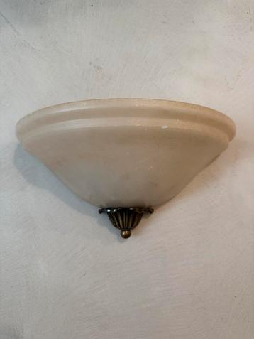 Albasten wandlamp uit ca. 1930–1950 beschikbaar voor biedingen