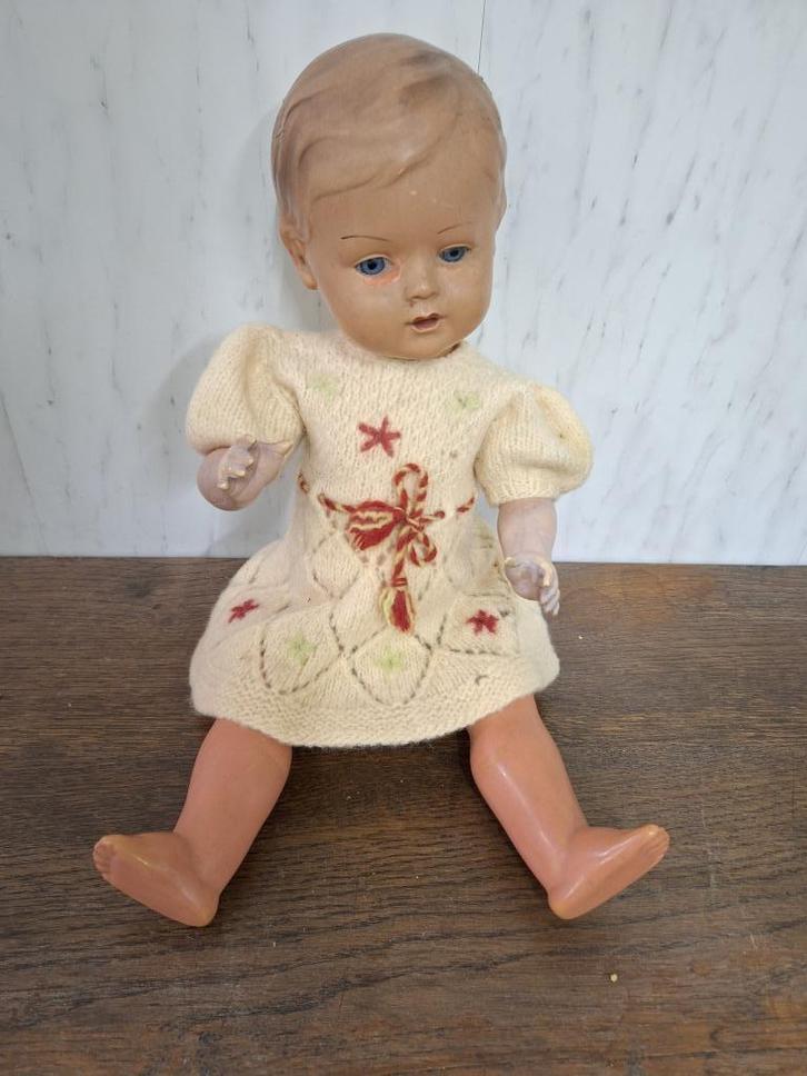 oude schildpad pop, jaren 50, Antiek en Kunst, Curiosa en Brocante, Ophalen of Verzenden