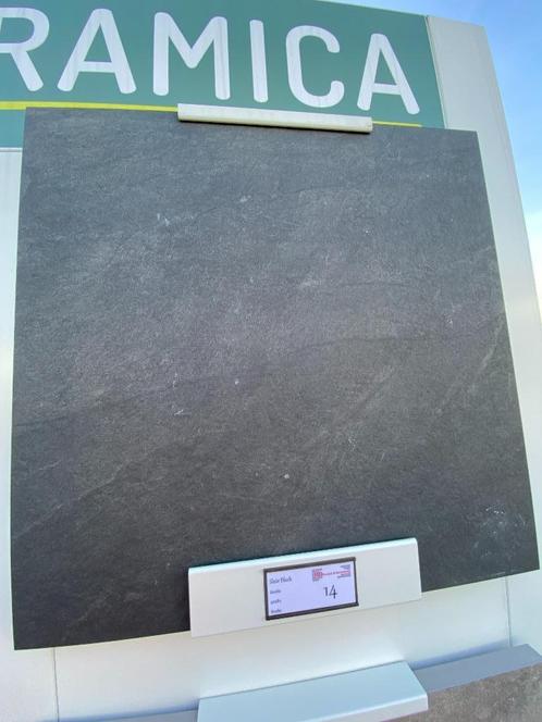 Keramische tegels Slate Black, Tuin en Terras, Tegels en Klinkers, Nieuw, Terrastegels, Keramiek, Ophalen