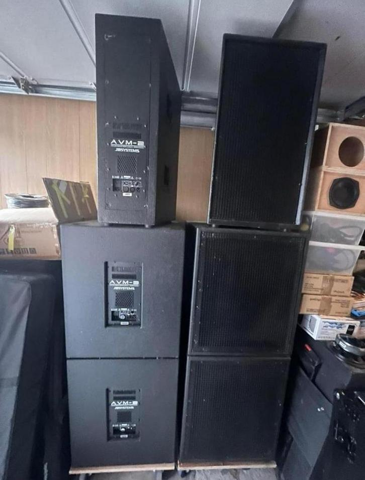 Actieve Geluidsset Beyma 18" Subs & 10" Coax Hoorns, Muziek en Instrumenten, Overige Muziek en Instrumenten, Zo goed als nieuw