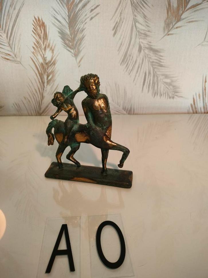 Antiek Bronzen Centaur Beeld, Antiek en Kunst, Kunst | Beelden en Houtsnijwerken, Ophalen of Verzenden