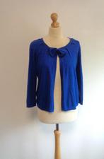 vest Peter Hahn met strikje, Kleding | Dames, Truien en Vesten, Blauw, Maat 42/44 (L), Ophalen of Verzenden, Zo goed als nieuw