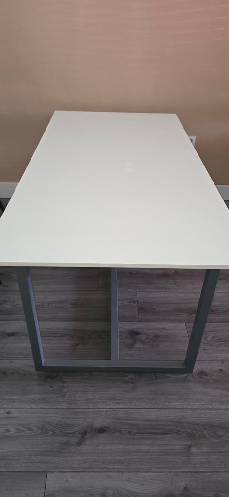Hoogglans witte eettafel, Huis en Inrichting, Tafels | Eettafels, Zo goed als nieuw, 50 tot 100 cm, 150 tot 200 cm, Vijf personen of meer