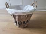 Rieten mand (42 cm diameter), Huis en Inrichting, Woonaccessoires | Schalen en Manden, Ophalen, Mand, Rond, Zo goed als nieuw
