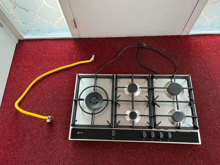 Neff T29DA79N0N Gas Kookplaat, Witgoed en Apparatuur, Kookplaten, Zo goed als nieuw, Inbouw, Gas, 5 kookzones of meer, Energieklasse A of zuiniger