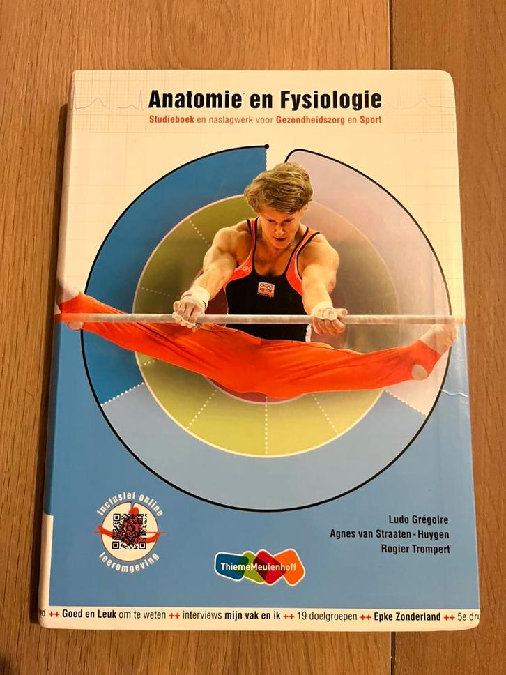Anatomie en fysiologie - 5e druk inclusief Online, Boeken, Schoolboeken, Zo goed als nieuw, Nederlands, Overige niveaus, Ophalen of Verzenden