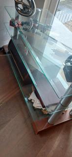 Glazen Salontafel Vitrine, Huis en Inrichting, Ophalen, 100 tot 150 cm, 50 tot 100 cm, Glas