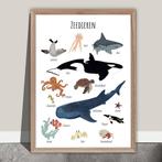 Zeedieren poster - Printable, Verzenden, Nieuw, Wanddecoratie