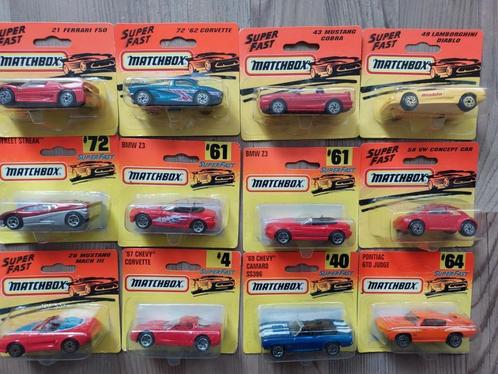 12 X MATCHBOX MODELLEN UIT DE JAREN 90 ALLE NOG IN BLISTER A, Hobby en Vrije tijd, Modelauto's | Overige schalen, Nieuw, Auto