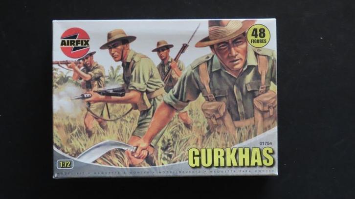 Gurka's British Army WOII Airfix, Hobby en Vrije tijd, Modelbouw | Figuren en Diorama's, Nieuw, Figuur of Figuren, 1:50 of kleiner