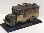 Volvo bus lijndienst 1928 1:43 brons model op houten sokkel., Hobby en Vrije tijd, Ophalen of Verzenden, Zo goed als nieuw, Bus of Vrachtwagen