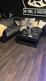 Bank met tafel, Huis en Inrichting, Banken | Bankstellen, Ophalen of Verzenden, Gebruikt, 75 tot 100 cm, Leer