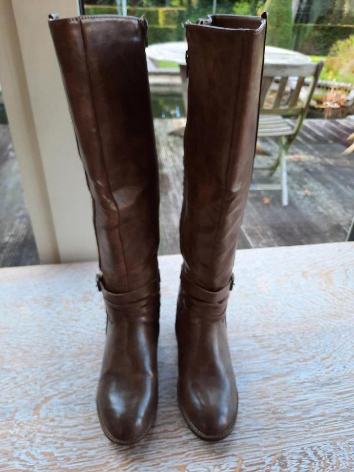 Knappe laarzen GB Grands Boulevards - 40, Kleding | Dames, Schoenen, Zo goed als nieuw, Hoge laarzen, Bruin, Ophalen of Verzenden