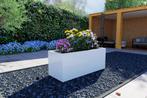 Stalen Plantenbak 140x60x60cm wit !!!OUTLET!!!, Tuin, Vierkant, Nieuw, Ophalen of Verzenden