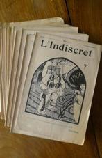 L’indiscret,23 nrs uit 1906.Zie mijn andere l’indiscret adv., Ophalen of Verzenden