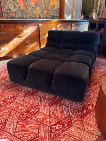B&B ITALIA tufty time design bank element zwart velvet  beschikbaar voor biedingen