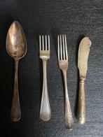 Antiek zilveren bestek lepel vork botermes zilver, Antiek en Kunst, Antiek | Bestek, Ophalen of Verzenden