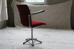 Vintage Jaren 50 De Wit Burostoel 1018 Bordeauxrood Corduroy, Ophalen, Sales@dutchoriginals.com, Dutch Originals, Zo goed als nieuw