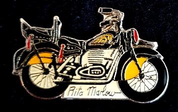 Harley Davidson- Rita Marlow motorfiets pin, Verzenden, Nieuw, Transport, Speldje of Pin