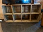 Kast steigerhout open kast kallax ikea, Met plank(en), Gebruikt, Ophalen of Verzenden, Minder dan 150 cm