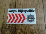 Sticker korps rijkspolitie , oud logo 002, Verzamelen, Verzenden, Zo goed als nieuw, Overige typen