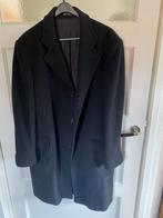 Zwarte Italiaanse jas wol cashmere 54 l sartoriale 95 cm lan, Kleding | Heren, Jassen | Winter, Verzenden, Zo goed als nieuw, Maat 52/54 (L)