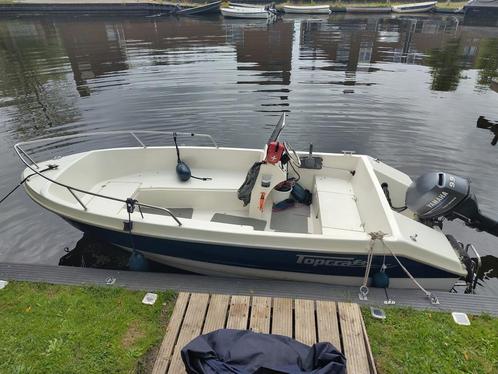 TopCraft 435 | 9.9 PK Yamaha | Nieuwe Electra + Zeil | Klaar, Watersport en Boten, Vis- en Consoleboten, Gebruikt, Tot 10 pk, 3 tot 6 meter