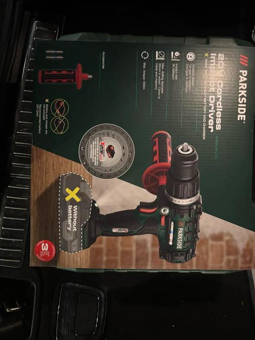 Parkside 20V Accu Klopboormachine (Zonder Accu), Doe-het-zelf en Verbouw, Gereedschap | Boormachines, Nieuw, Boormachine, Minder dan 400 watt