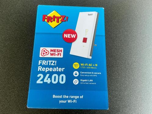 FRITZ Repeater 2400 2400 Mbps MESH wifi versterker nieuw, Computers en Software, WiFi-versterkers, Nieuw, Ophalen of Verzenden