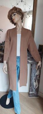 Lang gebreid vest van Coatigan mt L/XL, Beige, Zo goed als nieuw, Maat 46/48 (XL) of groter, Coatigan