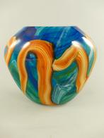 Unieke Italiaanse  Murano style vaas in meerdere kleuren, Antiek en Kunst, Kunst | Designobjecten, Ophalen of Verzenden