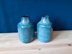 Vaas donkerblauw, Ophalen, Blauw, Aardewerk of Porselein, Nieuw