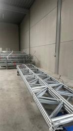 Steiger MJ + 80m² vloerelementen, Doe-het-zelf en Verbouw, Steigers, Ophalen, Nieuw, Gevelsteiger, 5 meter of hoger