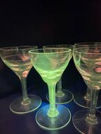 Jugendstil mangaanglas Likeurglazen, Ophalen of Verzenden