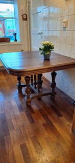 Vierkante eettafel met 4 stoelen, Antiek en Kunst, Ophalen