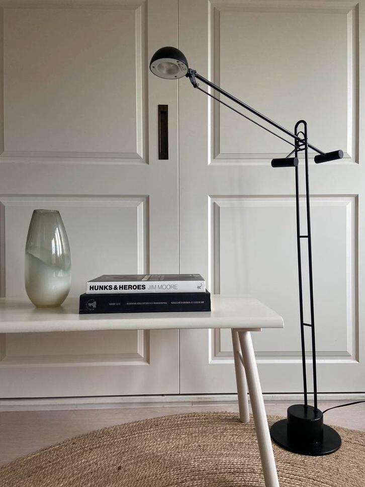 Vintage IKEA Hefboom Vloerlamp 80s, Huis en Inrichting, Lampen | Vloerlampen, Gebruikt, 150 tot 200 cm, Metaal, Ophalen